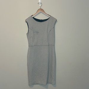 Black and white work dress